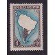 ARGENTINA 1935 GJ 761U ESTAMPILLA NUEVA MINT PAPEL AUSTRIACO U$ 45,50 